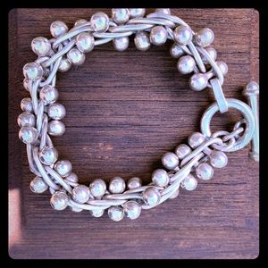 Silpada DNA Ball Bead Toggle Bracelet
